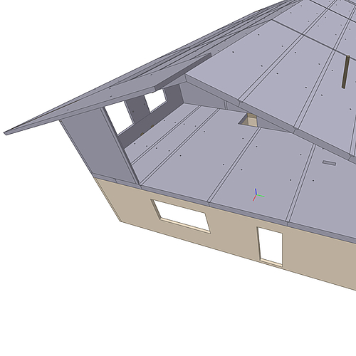 Theurl Visualisierung Dach Pilotprojekt CBA 141