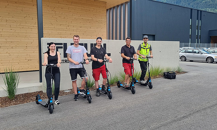 E-Scooter im TEAMTHEURL