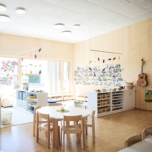 Kindergarten Gampern Holzbau