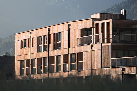 Hotelprojekt Hirben Naturhotel Südtirol Außenansicht