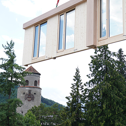 Bauarbeiten mit Theurl CLTPLUS s'Bärahus Feldkirch