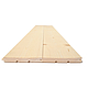 Raw cladding (band saw cutting), 1 mm chamfered edges