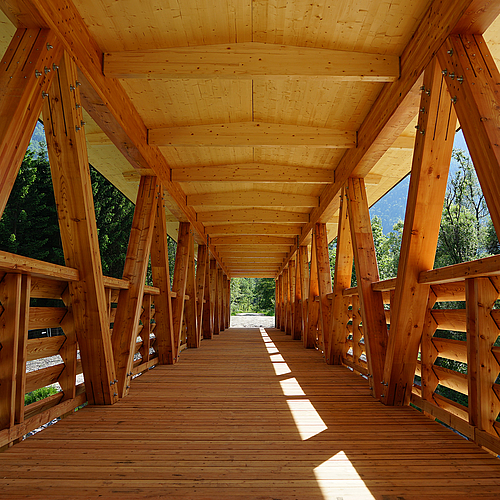 Nöblinger Steg Dellach Theurl Holz Sommer