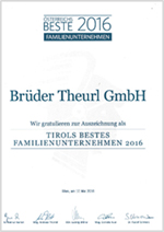 Theurl Ausgezeichneter Tiroler Familienbetrieb