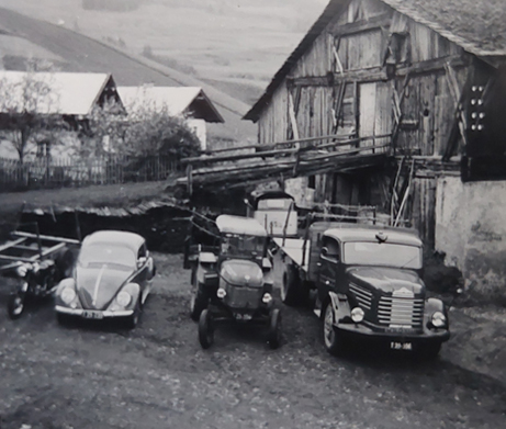 Erster Fuhrpark Theurl 1945