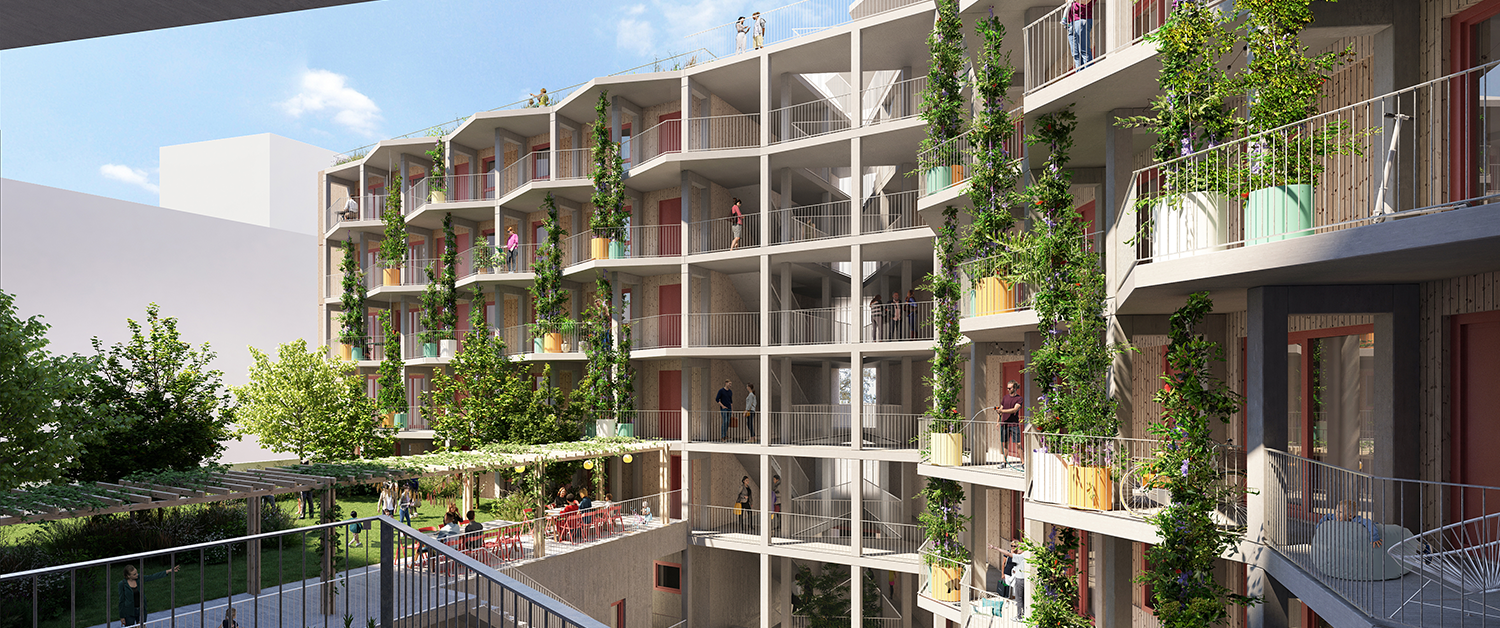 Vis-a-Vis Wien Projekt mit Betondecken