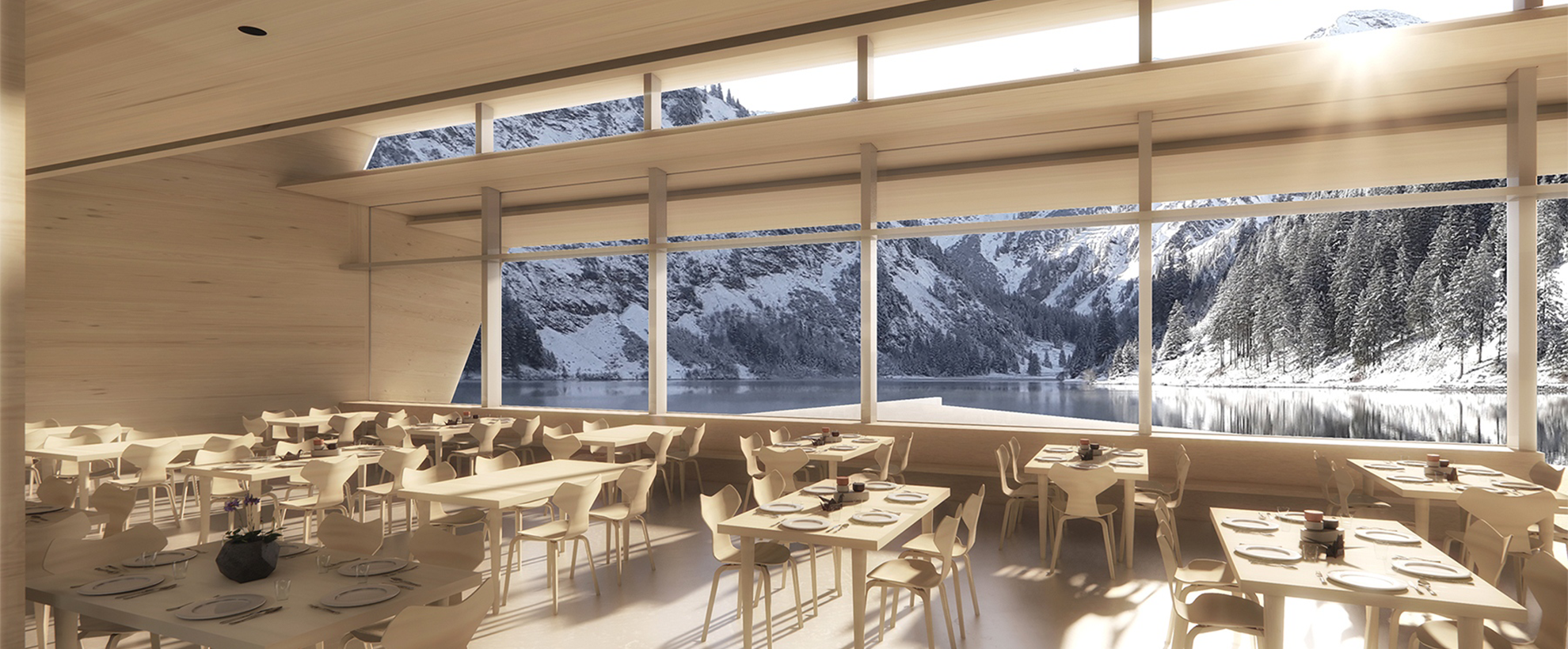 Innenansicht Gasthaus Visalpsee mit CLTPlus