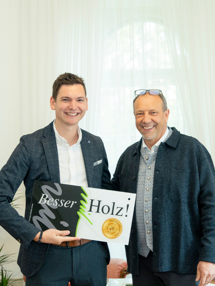 Auszeichnung als "ausgezeichneter Holzbaubetrieb"